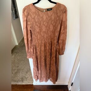 Textured Mauve Dress